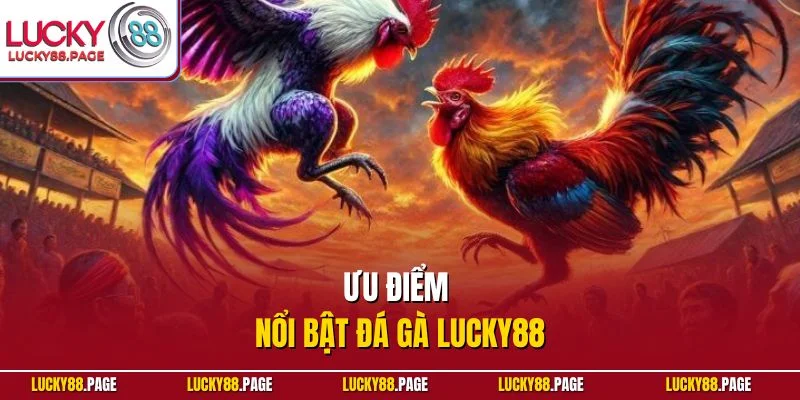 Ưu điểm nổi bật đá gà Lucky88